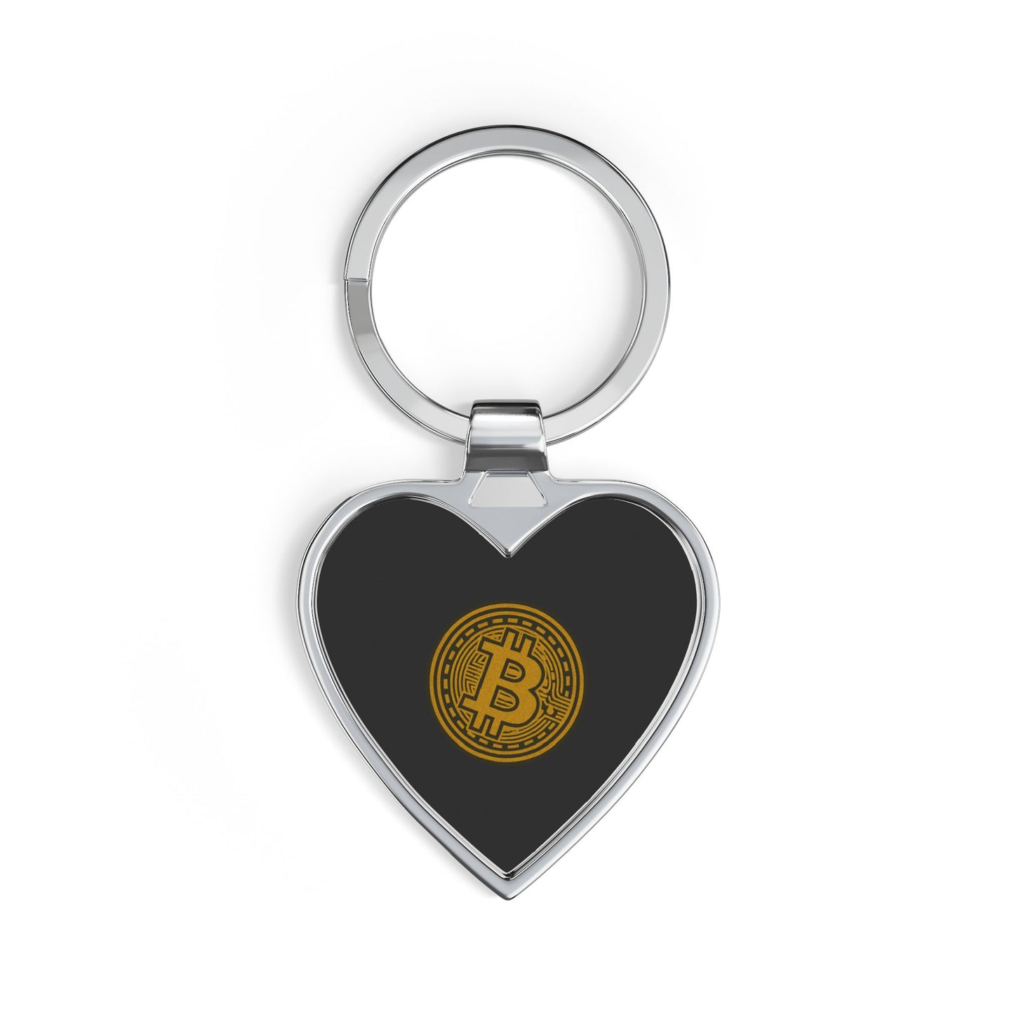 Bitcoin Heart Keychain: "The Commitment You Carry"