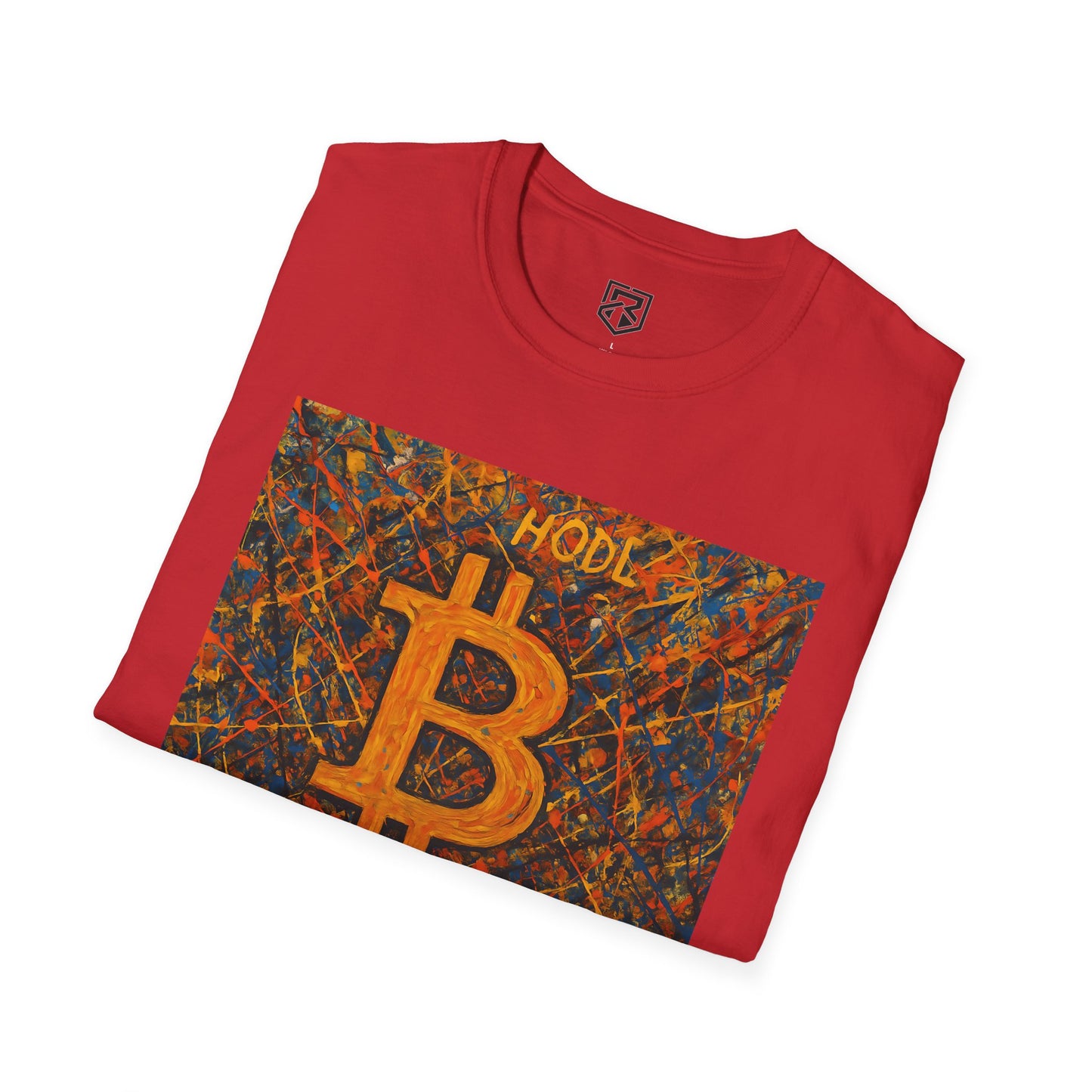 HODL Bitcoin Paint Splattered T-Shirt
