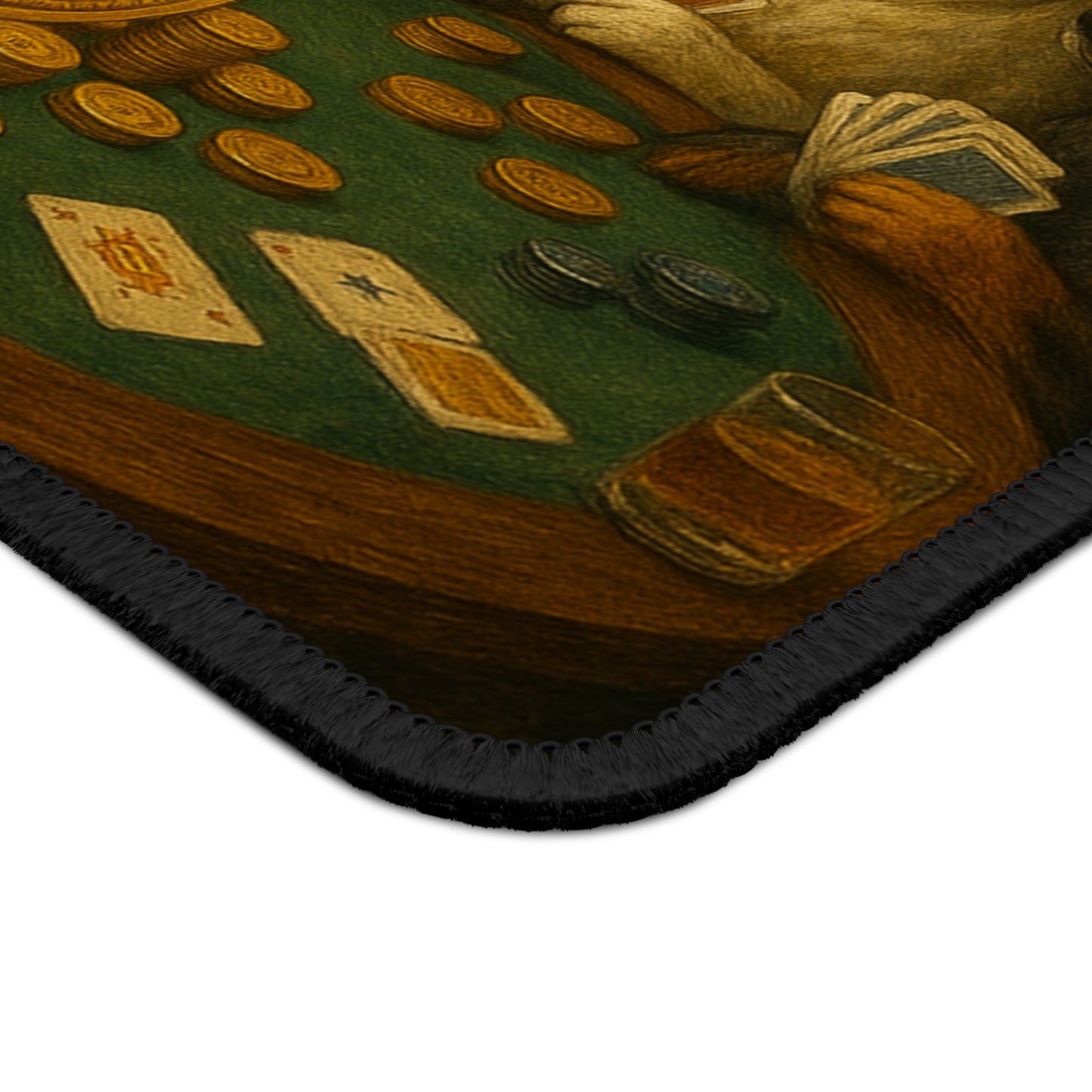 Dogs Playing Bitcoin Poker Mousepad: "The Diamond Paws Foundation"