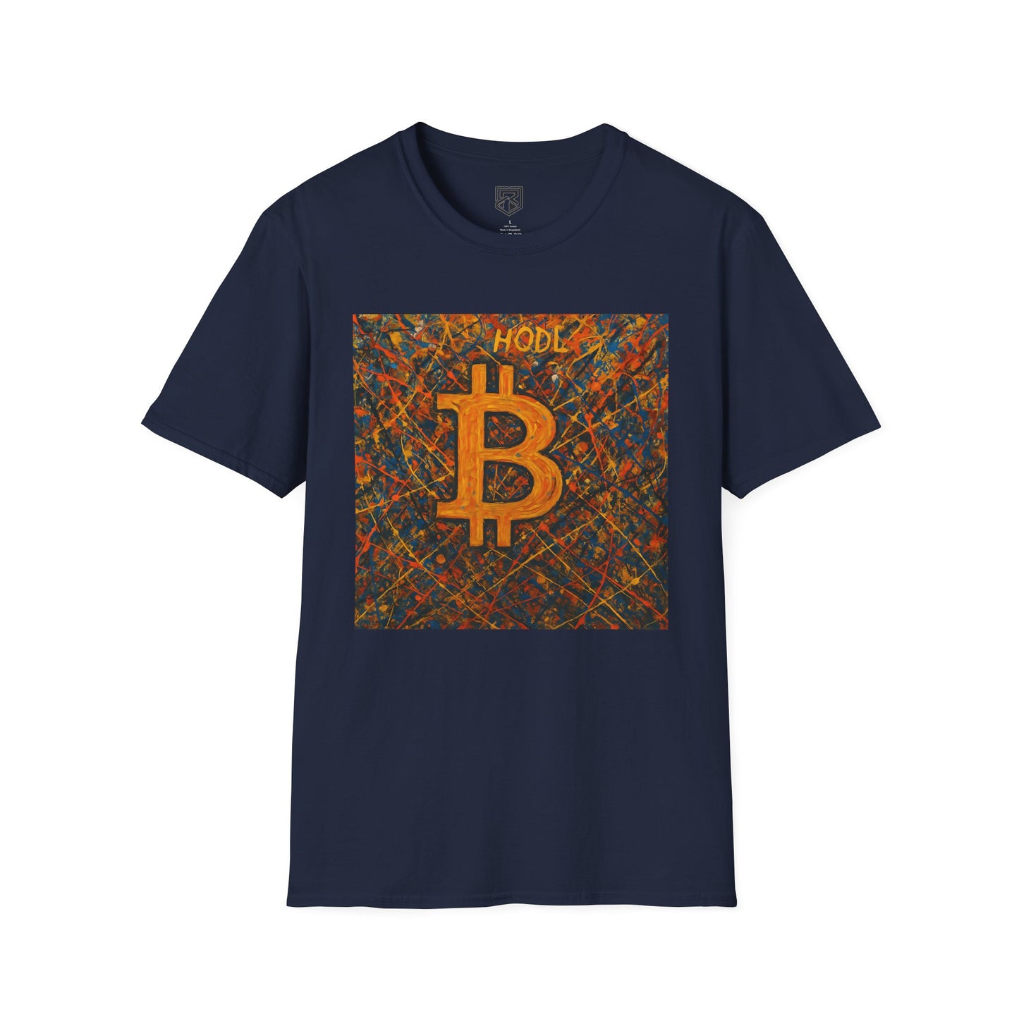 HODL Bitcoin Paint Splattered T-Shirt