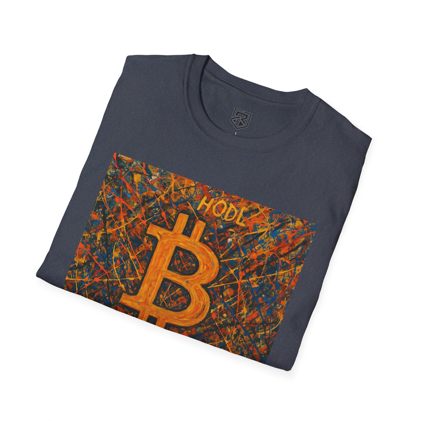 HODL Bitcoin Paint Splattered T-Shirt