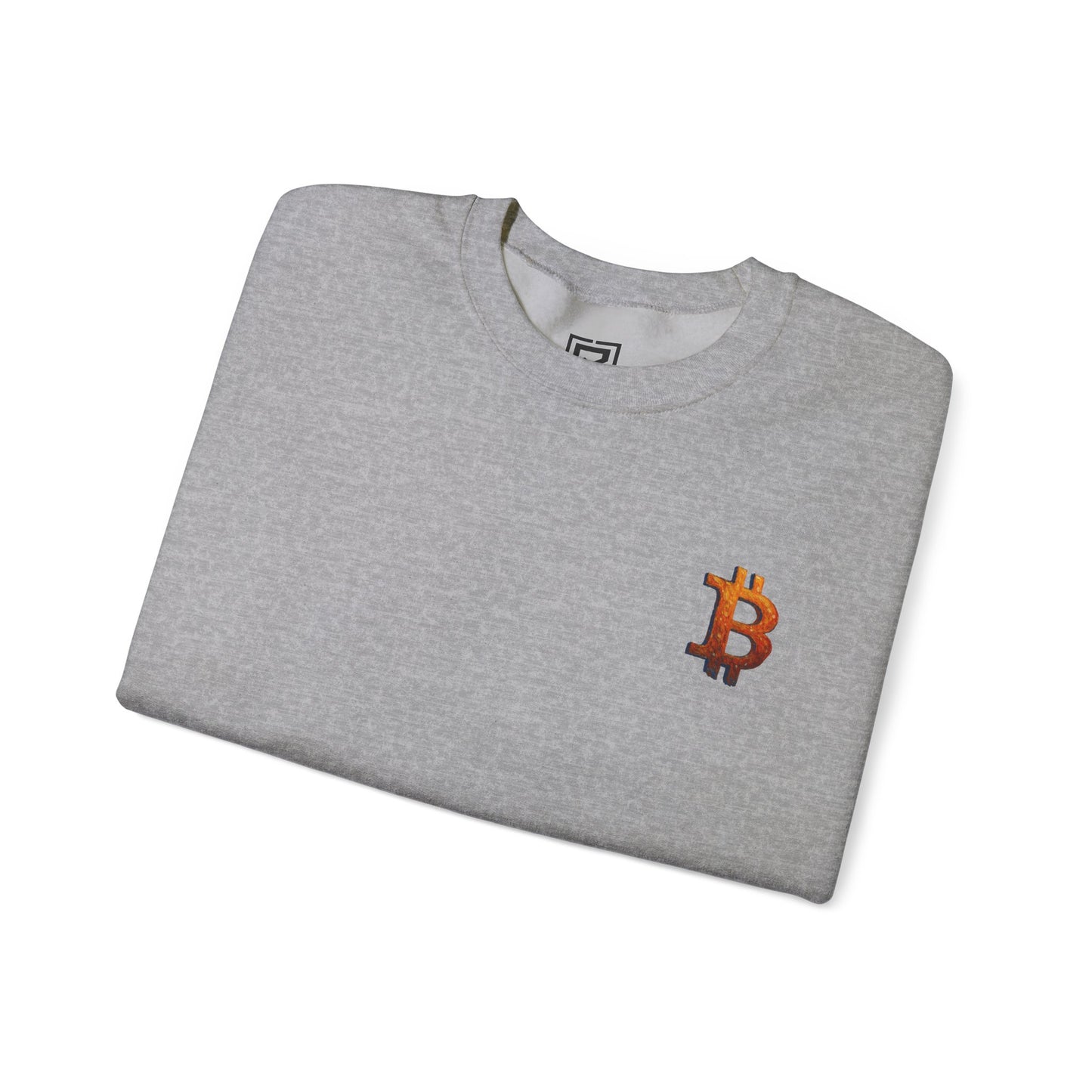 Bitcoin Winter Glow Sweatshirt: "The Illuminated Path Masterpiece"