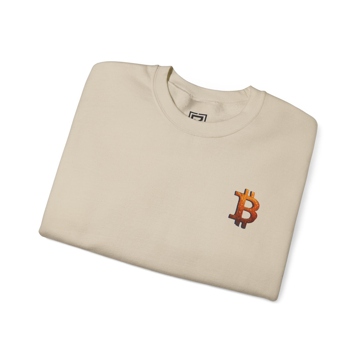 Bitcoin Winter Glow Sweatshirt: "The Illuminated Path Masterpiece"