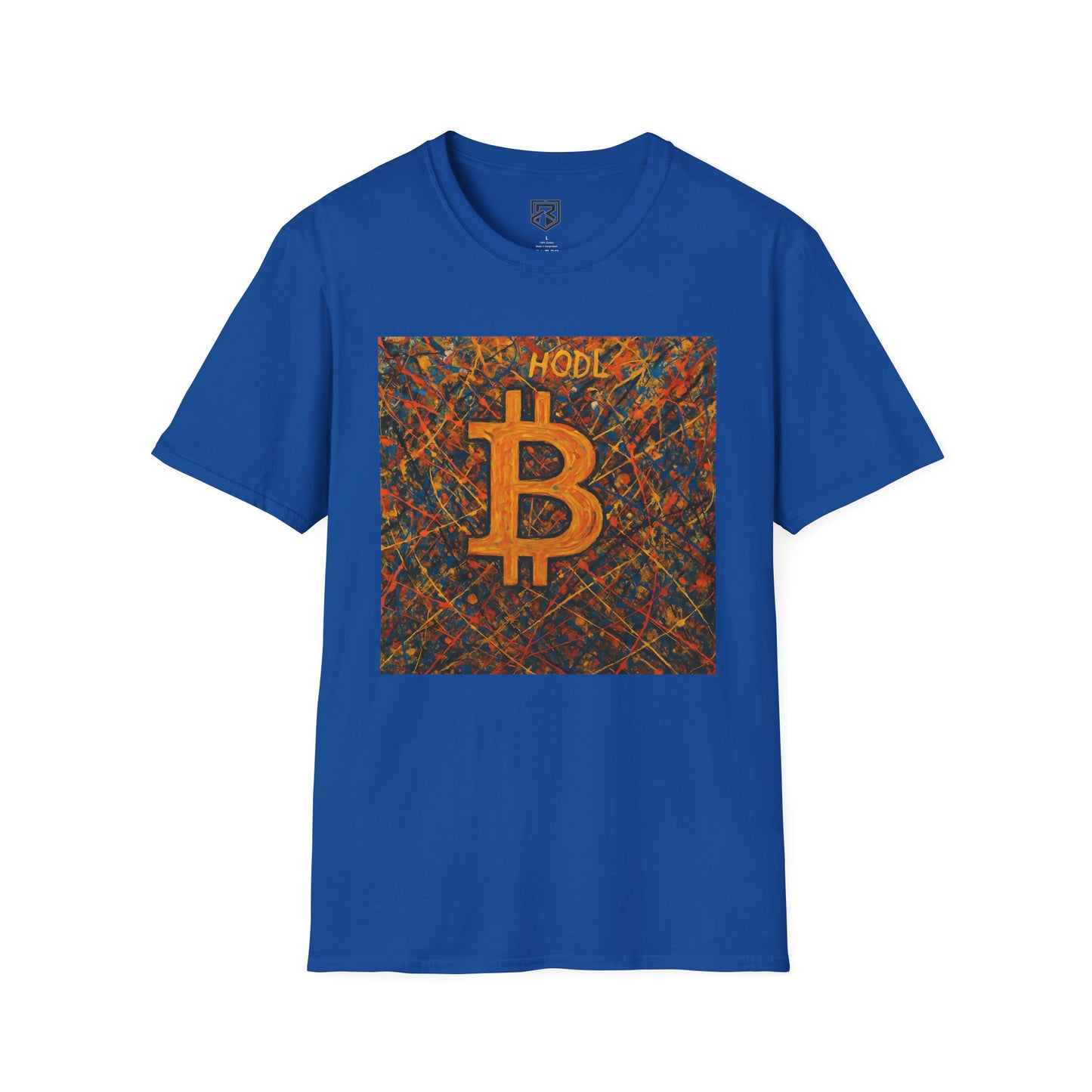 HODL Bitcoin Paint Splattered T-Shirt