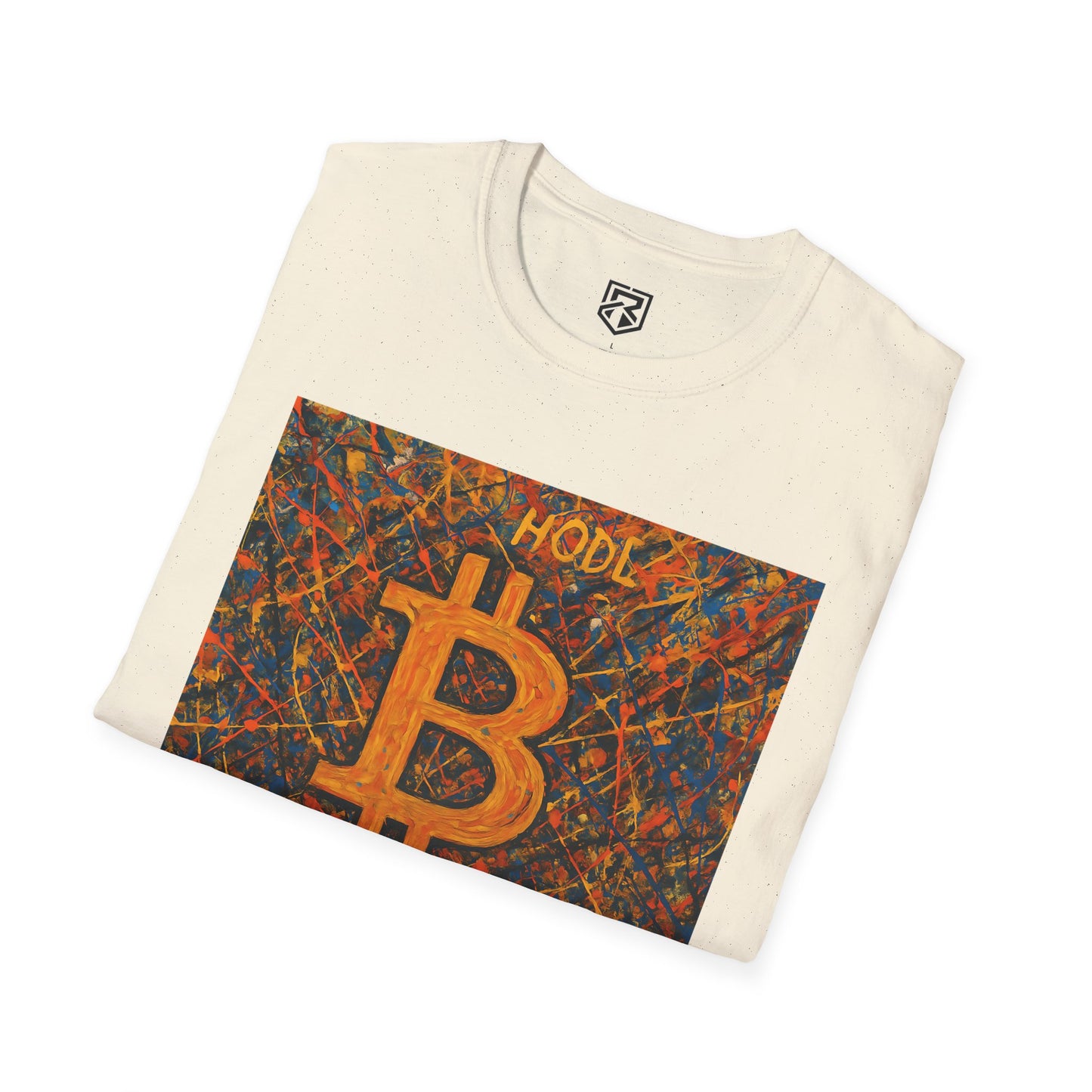 HODL Bitcoin Paint Splattered T-Shirt