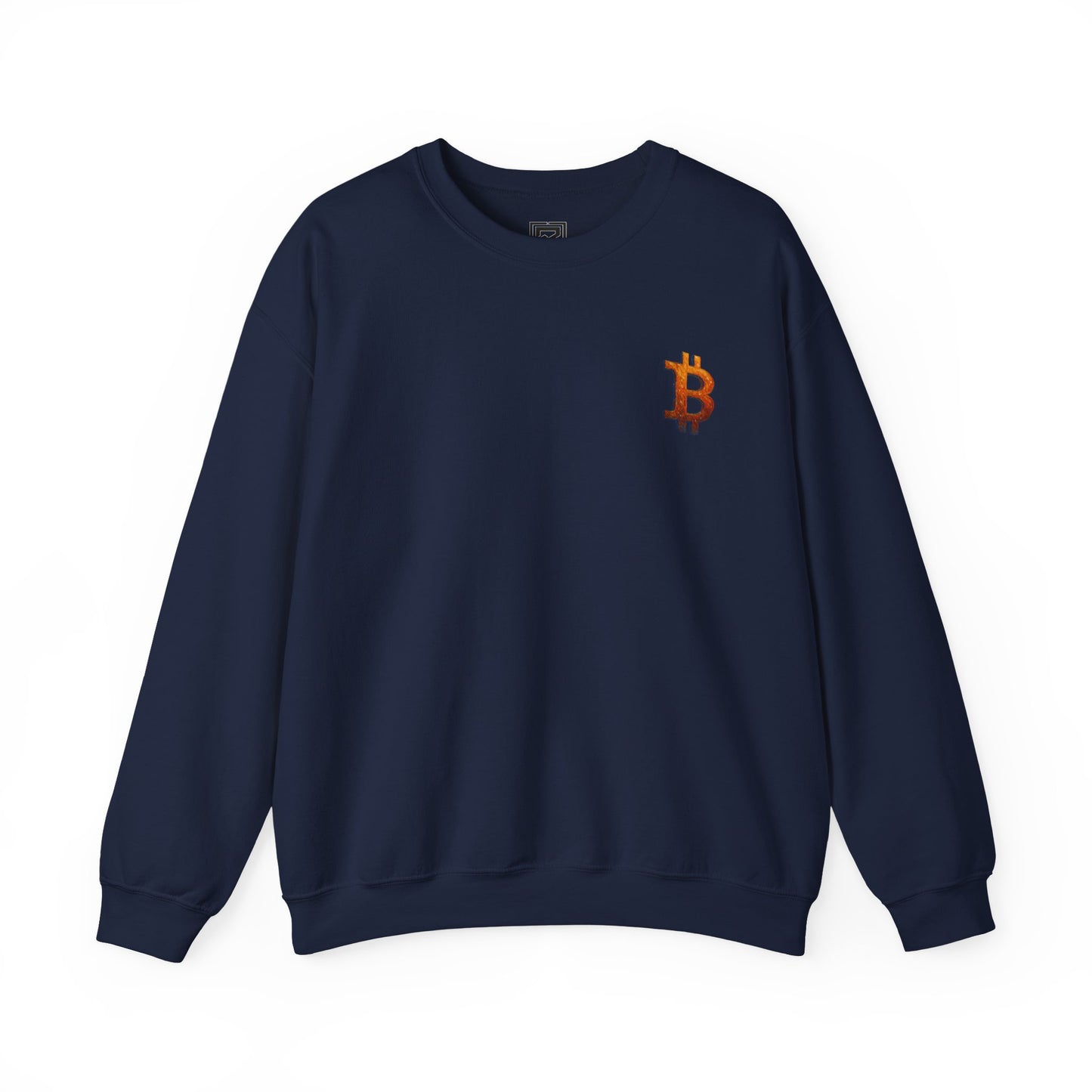 Bitcoin Winter Glow Sweatshirt: "The Illuminated Path Masterpiece"