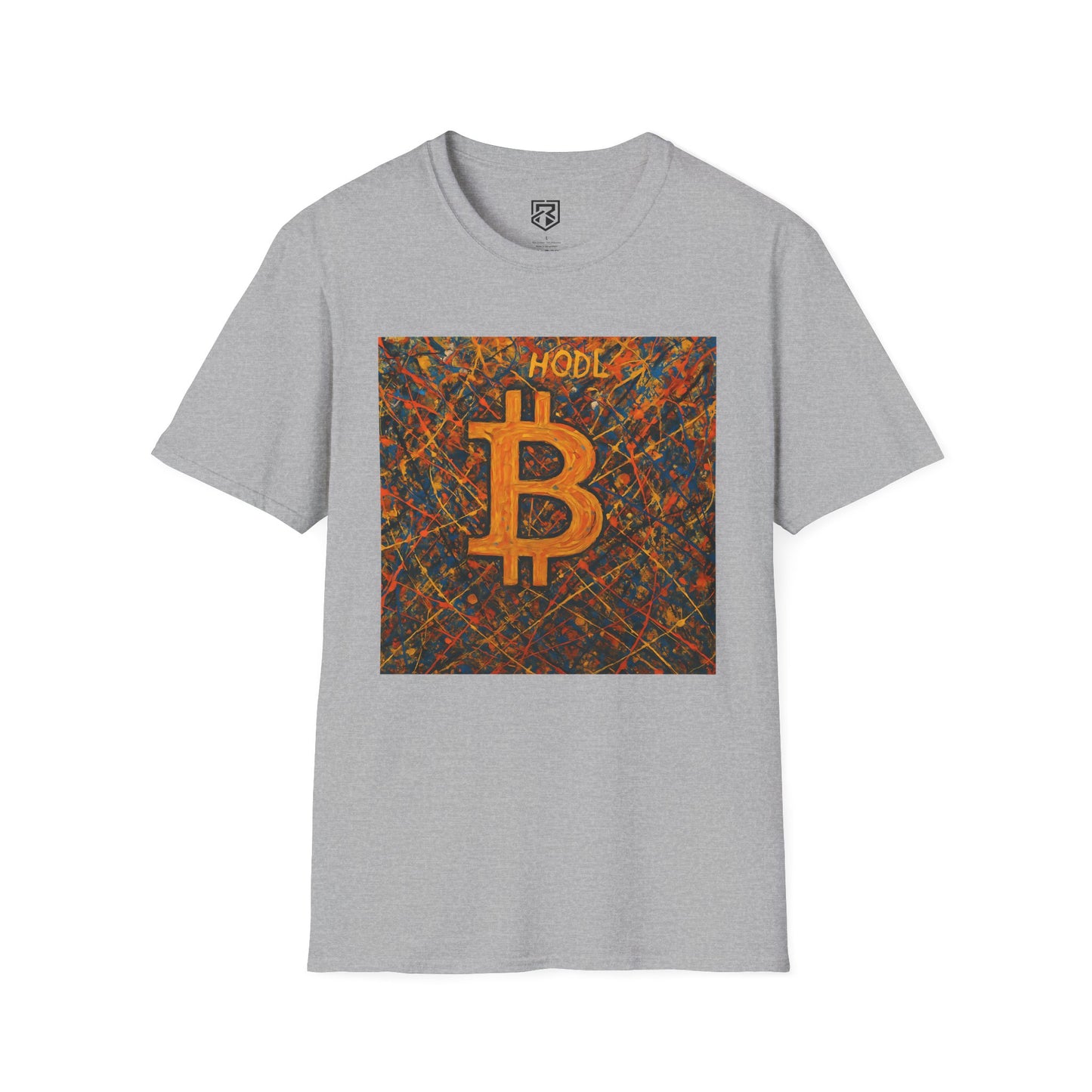 HODL Bitcoin Paint Splattered T-Shirt