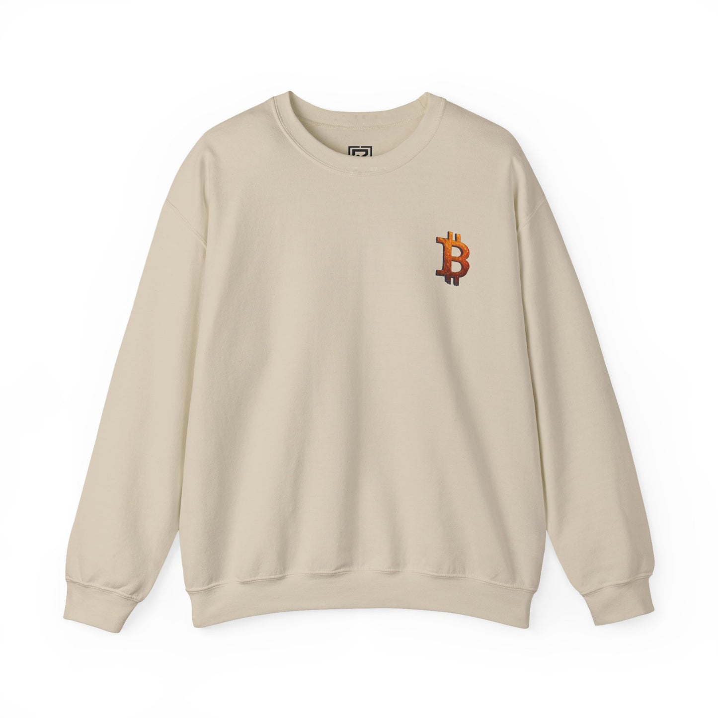 Bitcoin Winter Glow Sweatshirt: "The Illuminated Path Masterpiece"