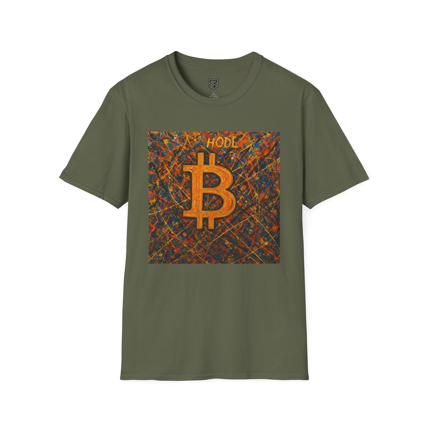 HODL Bitcoin Paint Splattered T-Shirt