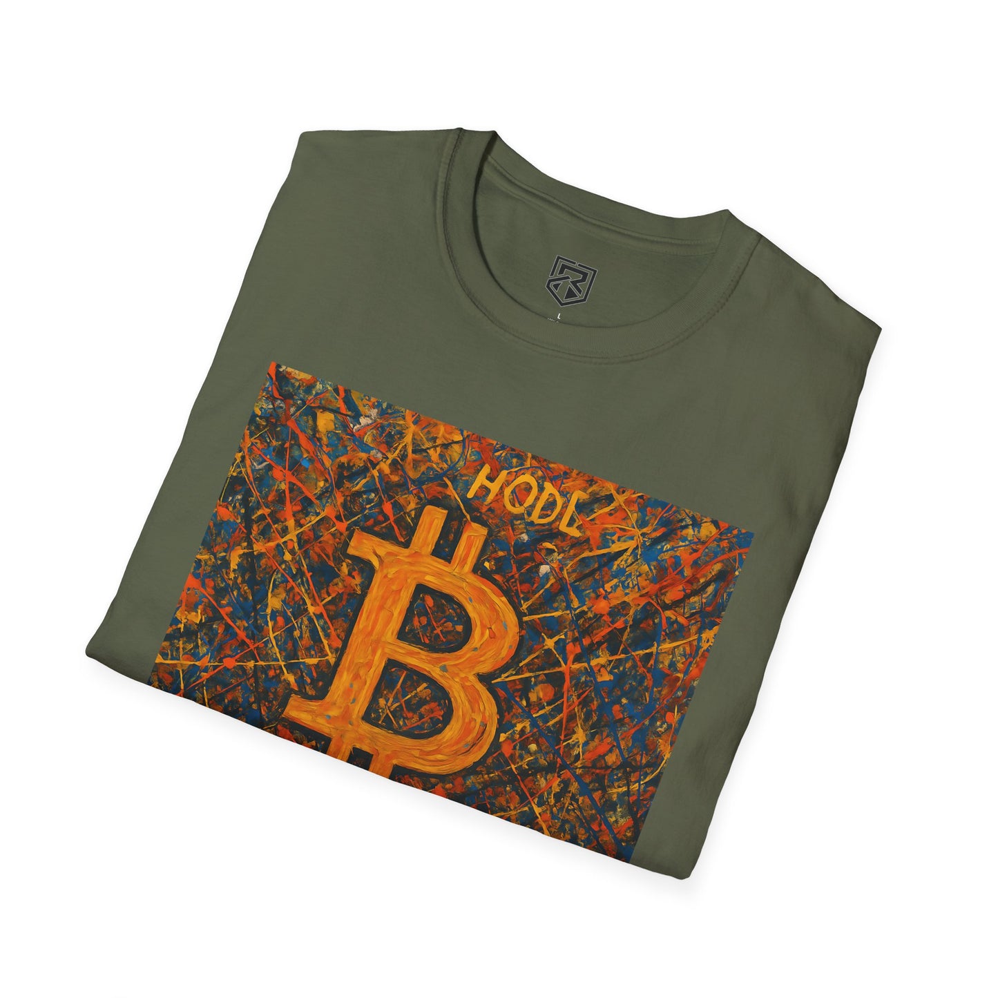 HODL Bitcoin Paint Splattered T-Shirt