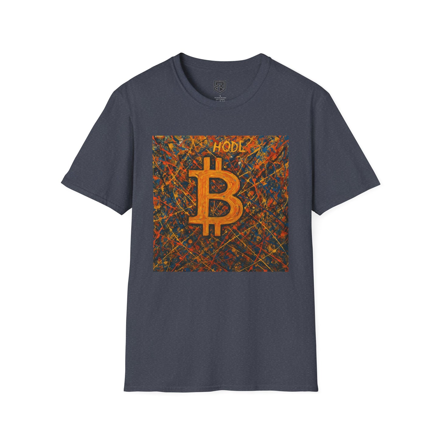HODL Bitcoin Paint Splattered T-Shirt