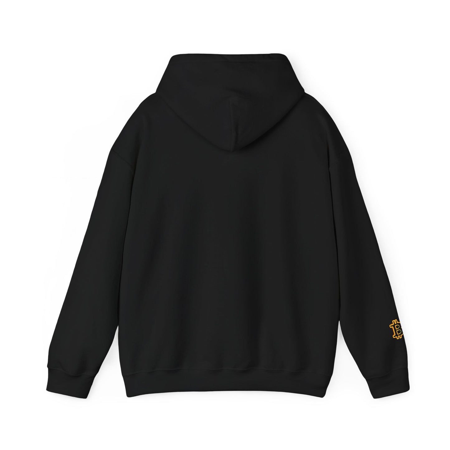 Bitcoin Neon Logo Hoodie — Crypto Bitcoin Symbol Pullover