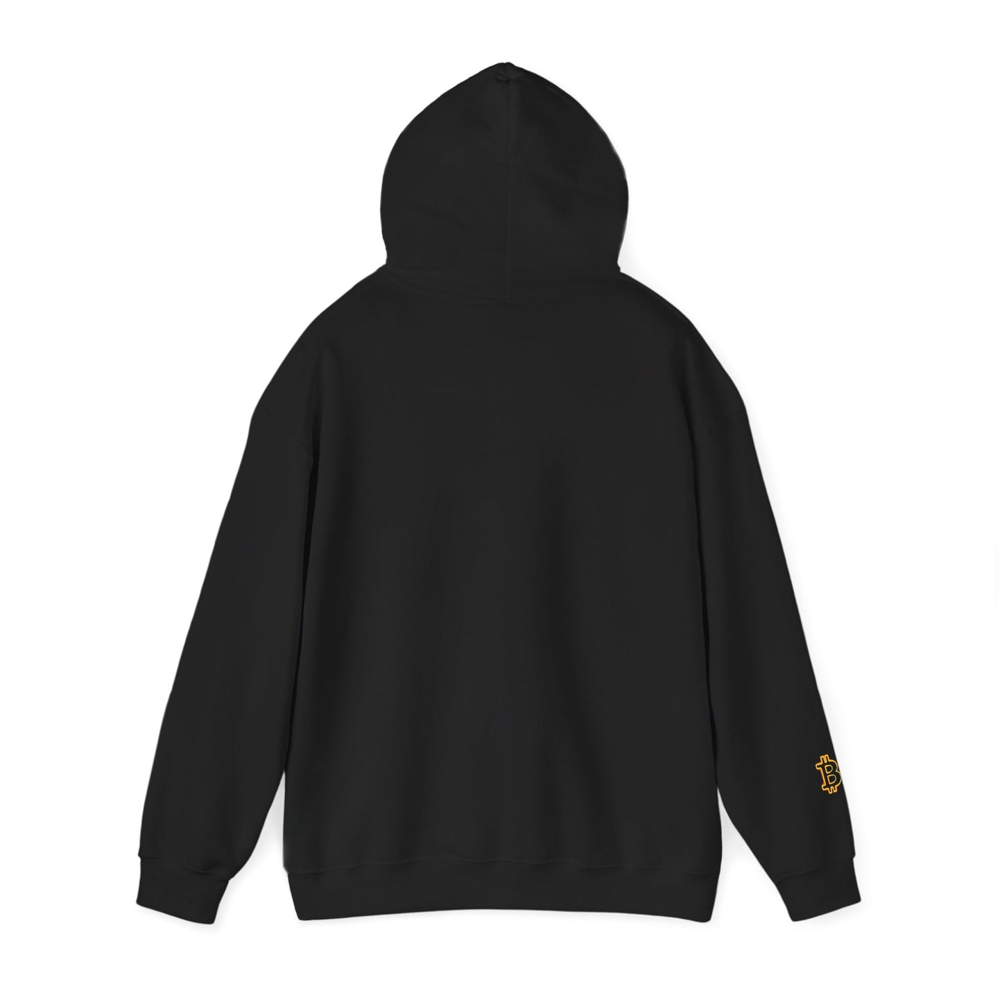 Bitcoin Neon Logo Hoodie — Crypto Bitcoin Symbol Pullover