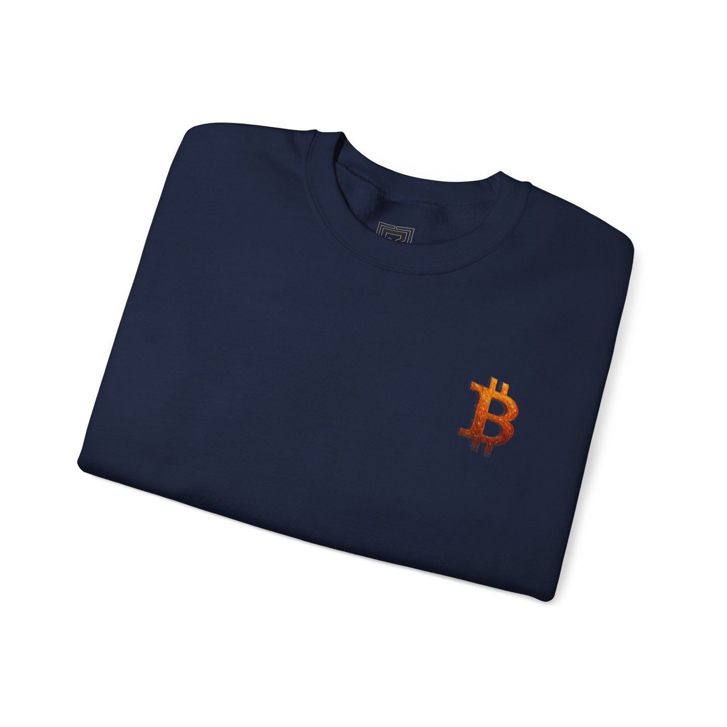 Bitcoin Winter Glow Sweatshirt: "The Illuminated Path Masterpiece"