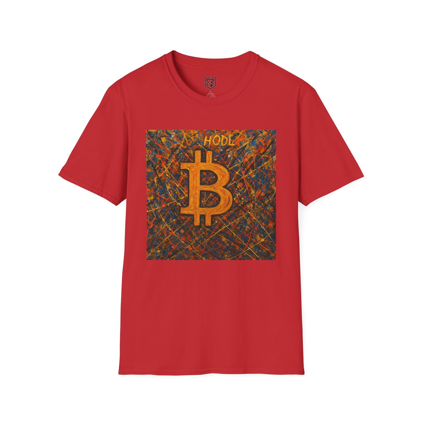 HODL Bitcoin Paint Splattered T-Shirt