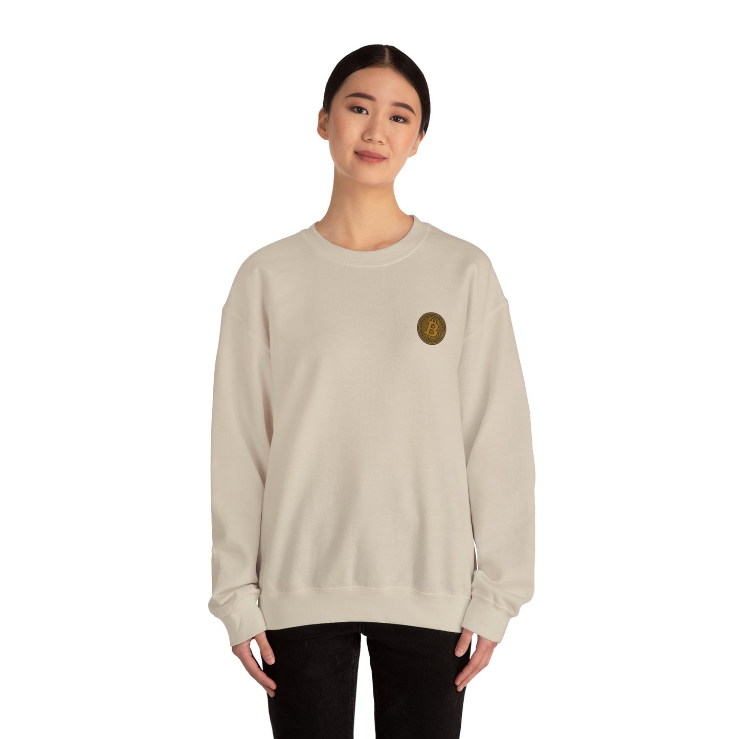 Bitcoin “To The Moon 2026” Sweatshirt | Rocket Badge Design