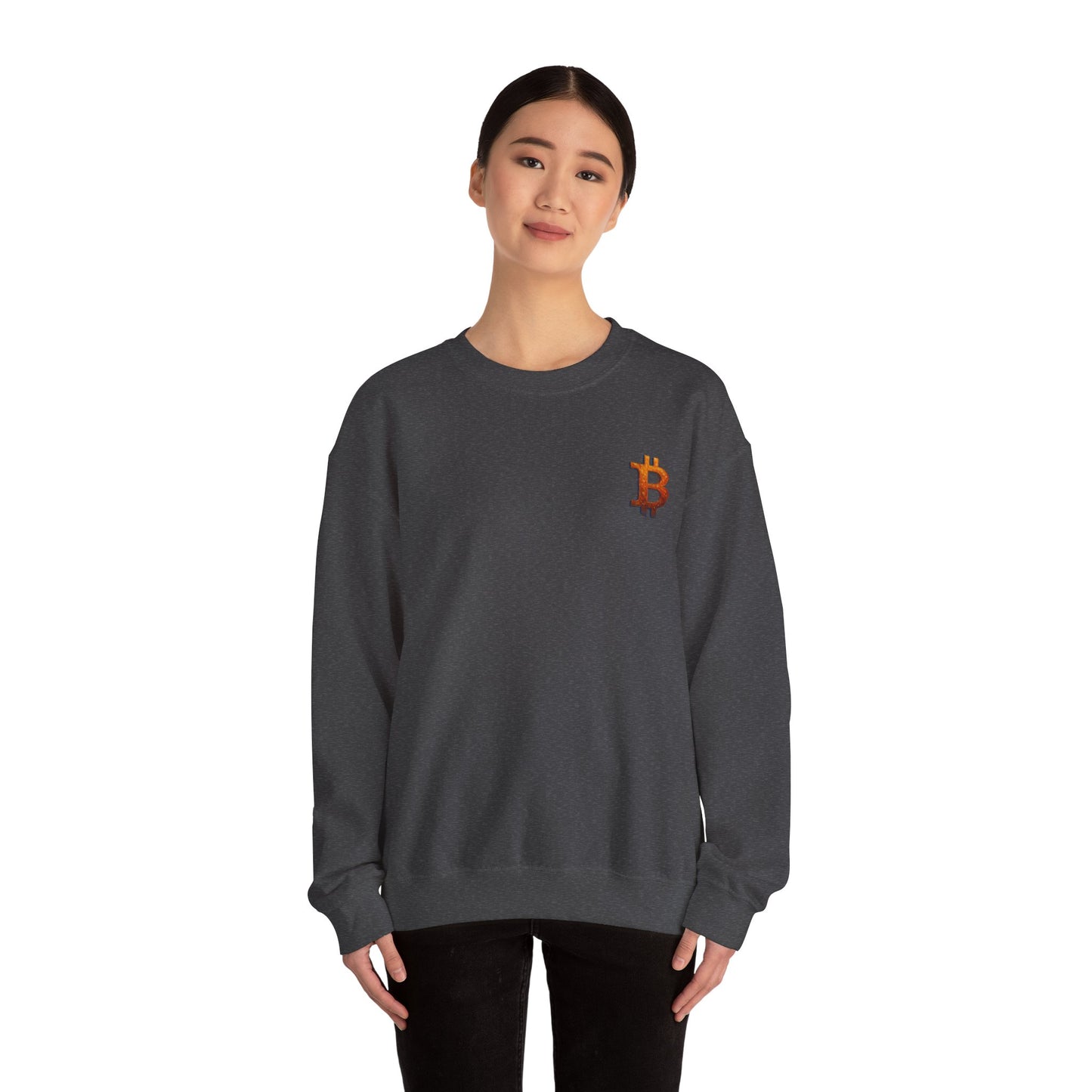 Bitcoin Winter Glow Sweatshirt: "The Illuminated Path Masterpiece"