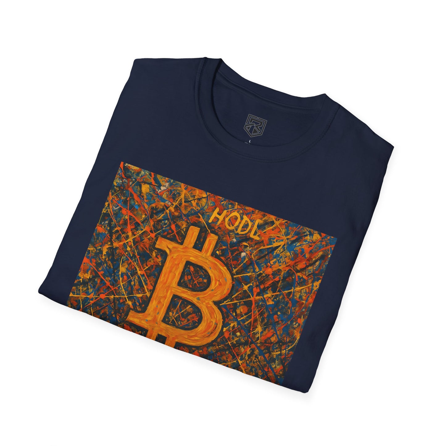 HODL Bitcoin Paint Splattered T-Shirt