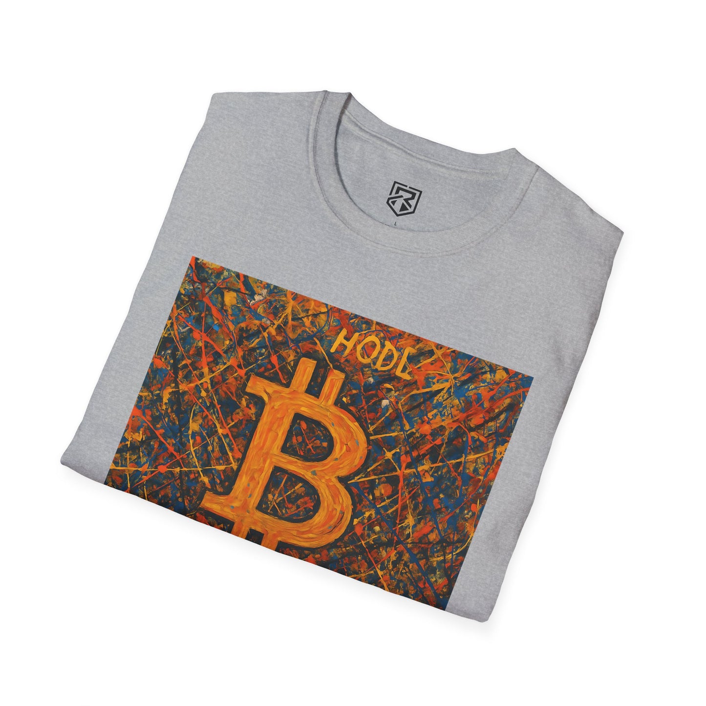 HODL Bitcoin Paint Splattered T-Shirt
