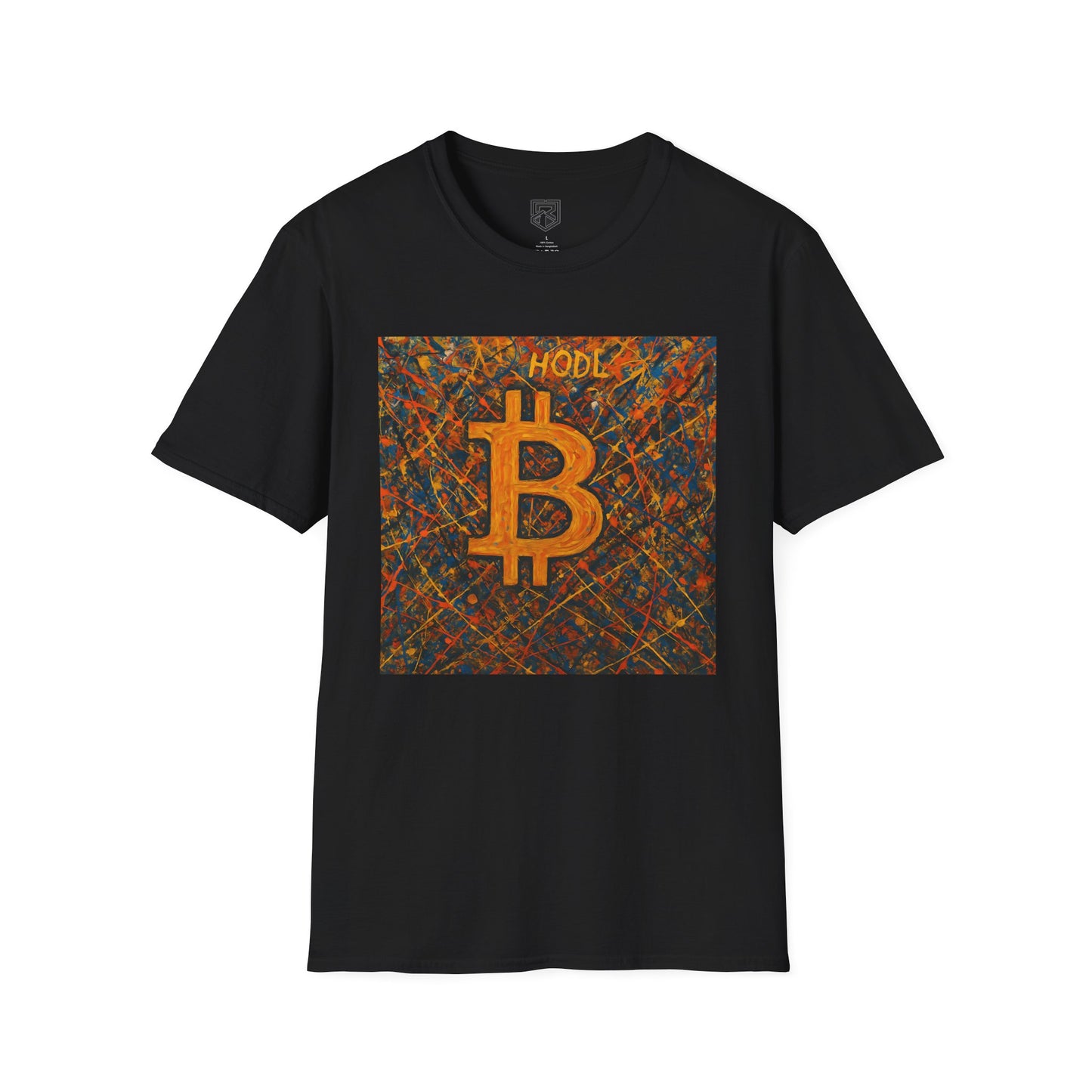 HODL Bitcoin Paint Splattered T-Shirt