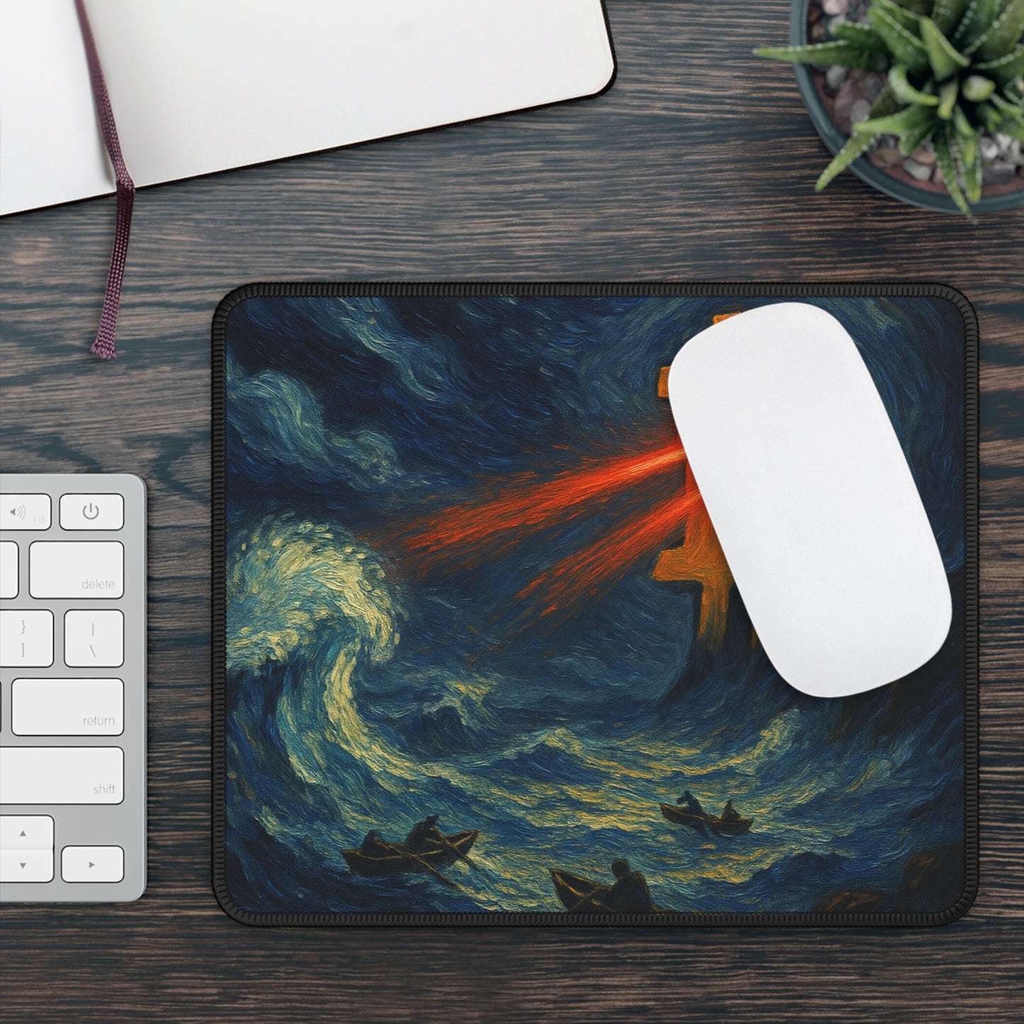 Bitcoin Storm Mousepad: "The Calm Beneath The Chaos"